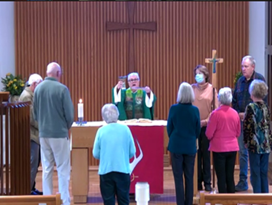 Community gathered for Eucharist